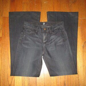 7 FOR ALL MANKIND Dark Flare Leg Jeans